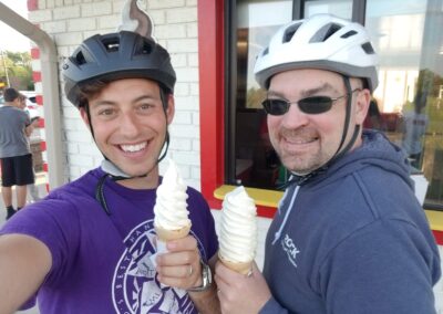 Alex & AJ at a family gathering