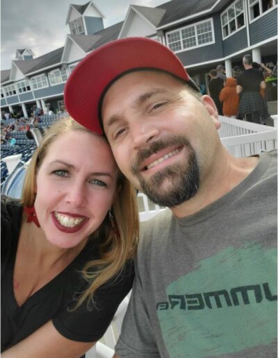 Marc & Jennifer in the garden