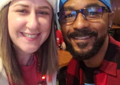 Missy & Andre posing